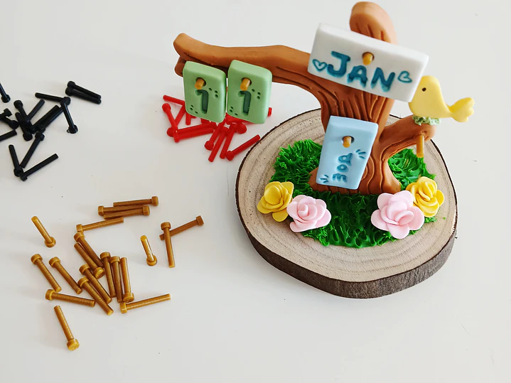 Pinos para Mini Calendário 1