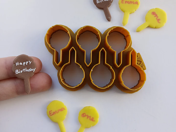 Cortador de 6 Toppers Redondos para Cupcakes 1