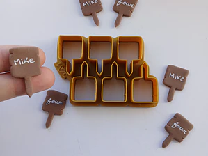 Cortador de 6 Toppers Quadrados para Cupcakes