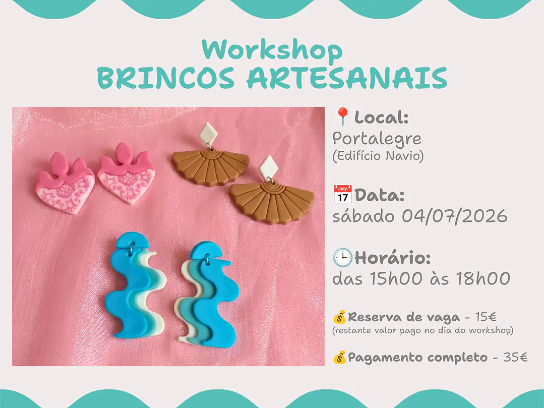 Workshop Presencial de Brincos Artesanais 1