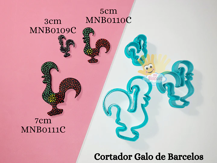Cortador Galo de Barcelos - 3 tamanhos 1