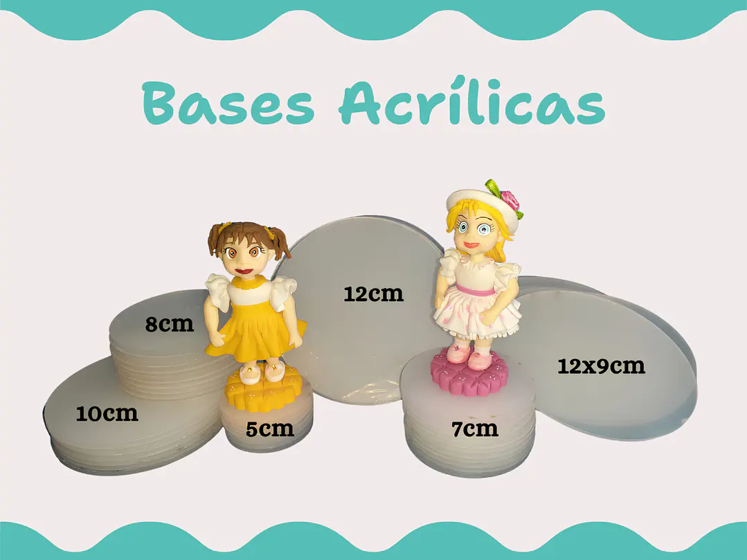 Bases Acrílicas - vários tamanhos 1