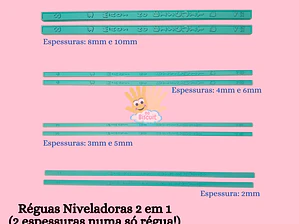 Réguas Niveladoras 2 em 1