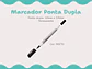 Marcador Permanente Ponta Dupla - thumbnail 2