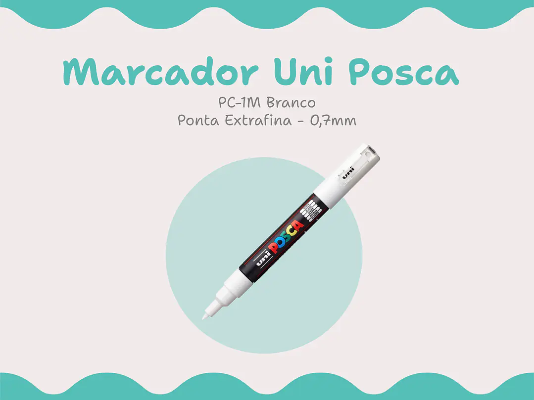 Marcador Branco Posca PC-1M 1