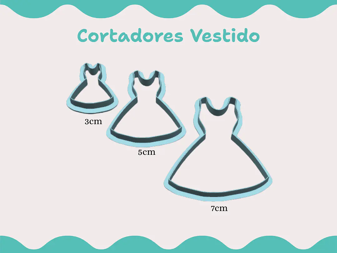 Cortador Vestido - vários tamanhos 1