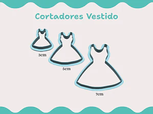 Cortador Vestido - vários tamanhos