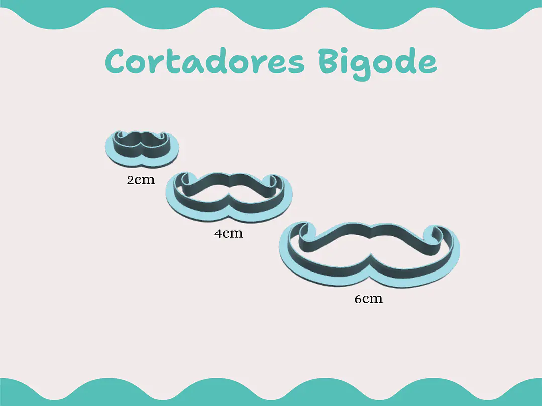 Cortador Bigode - vários tamanhos 1