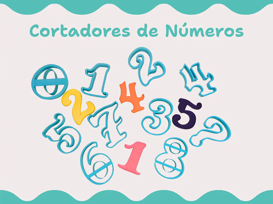 Cortador Números (2 tamanhos) 1