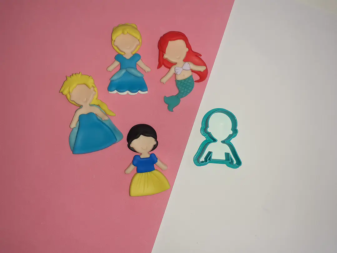 Cortador Cabeça e Corpo (Princesas) 1