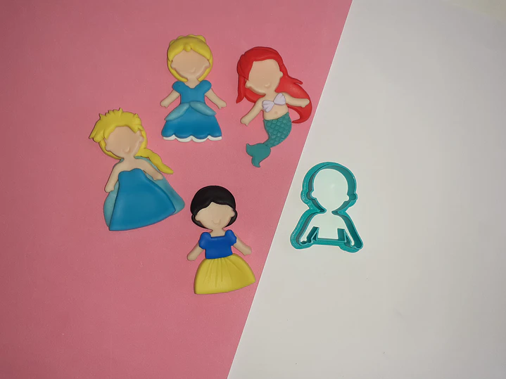 Cortador Cabeça e Corpo (Princesas) 1