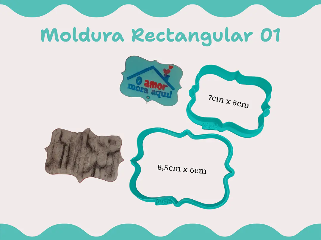 Cortador Moldura Rectangular 01 - 2 tamanhos 1