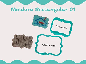 Cortador Moldura Rectangular 01 - 2 tamanhos