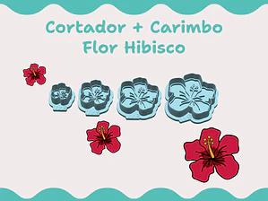 Cortador Flor Hibisco - vários tamanhos