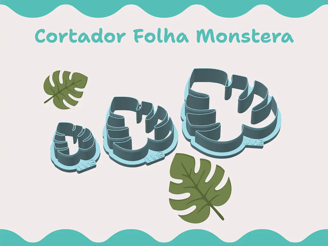 Cortador Folha Tropical / Monstera - vários tamanhos 1