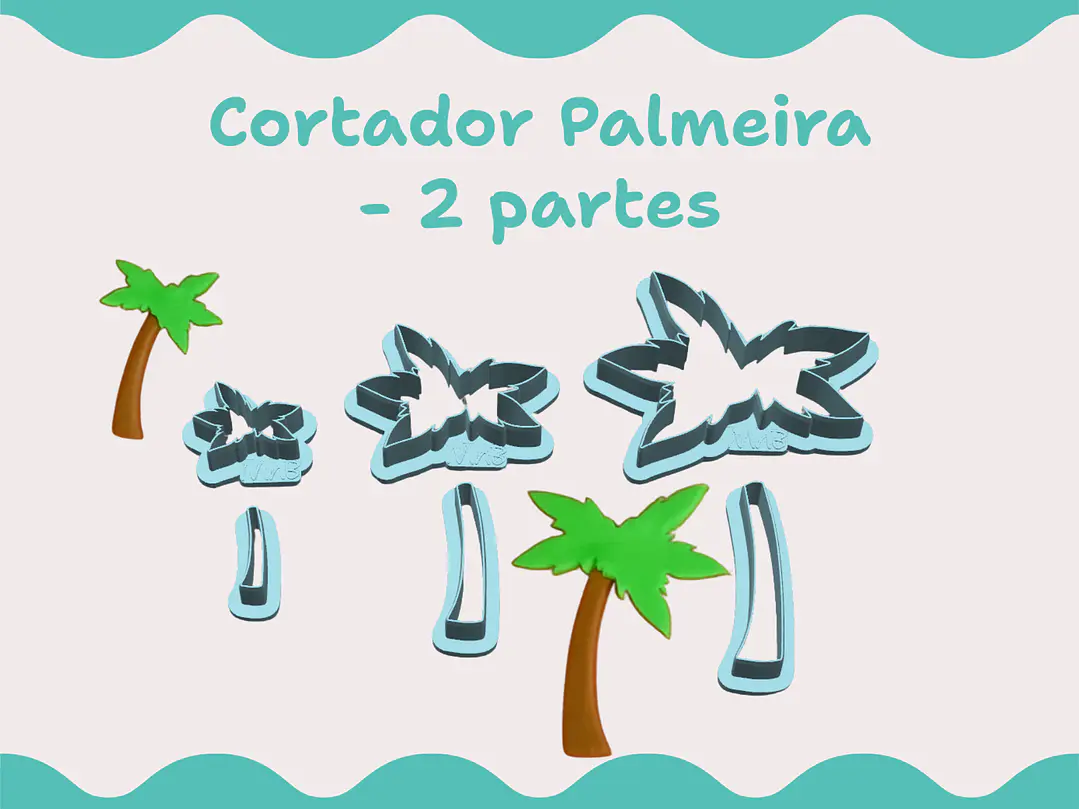 Cortador Palmeira 2 partes - vários tamanhos 1
