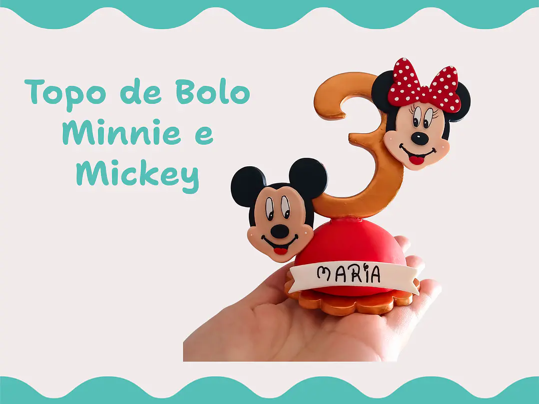 Cortadores Minnie e Mickey - 6cm 2
