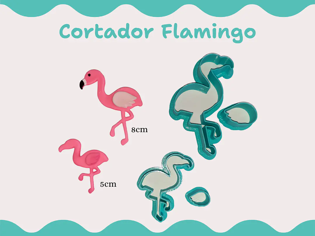 Cortador Flamingo - vários tamanhos 1