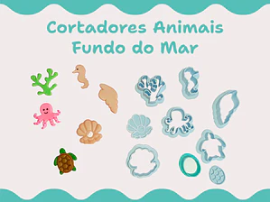 Cortadores Animais Fundo do Mar