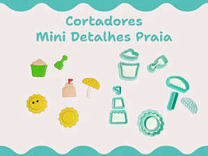 Cortadores Mini Detalhes Praia