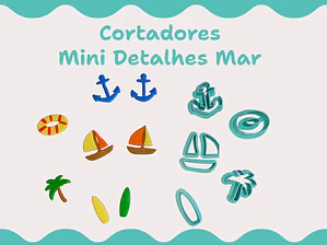 Cortadores Mini Detalhes Mar
