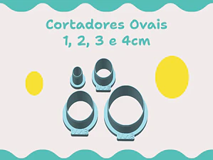 Cortador Oval - vários tamanhos