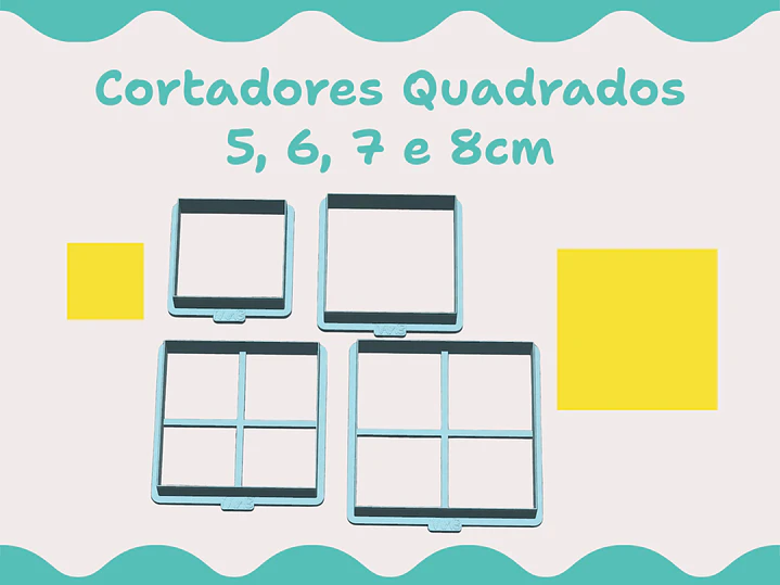 Cortador Quadrado - vários tamanhos 2