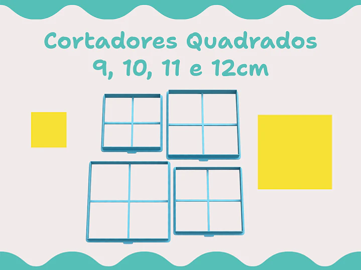 Cortador Quadrado - vários tamanhos 3