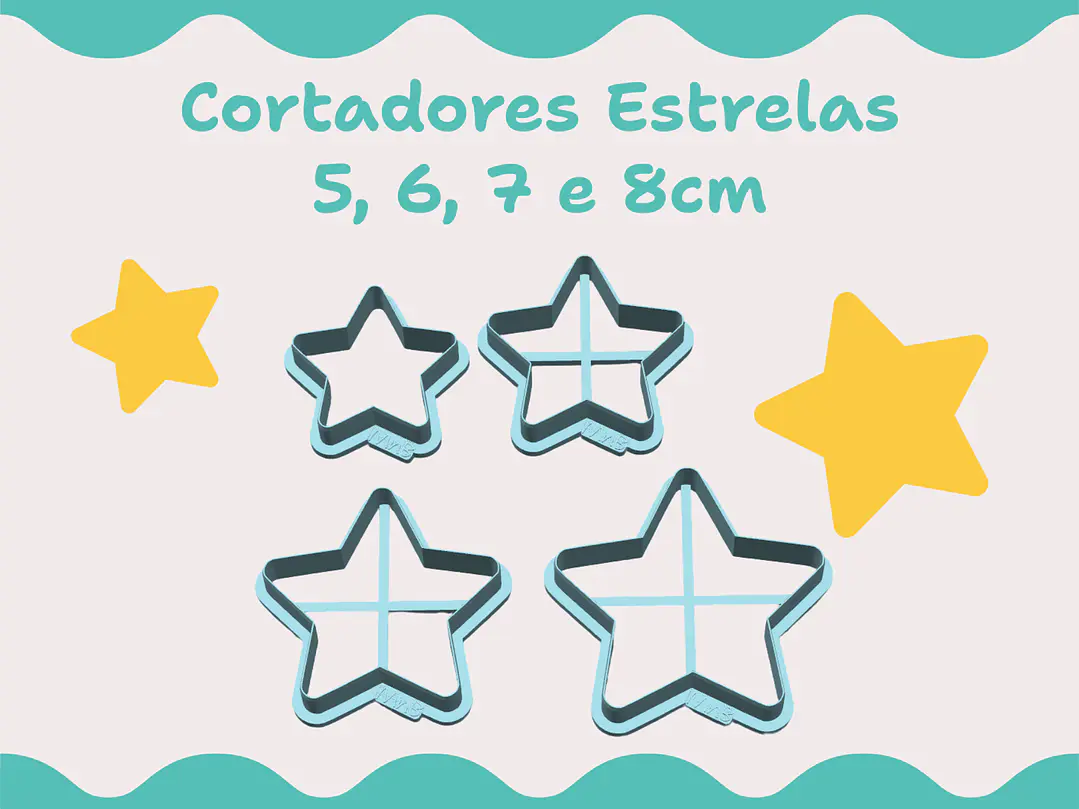 Cortador Estrela - vários tamanhos 2