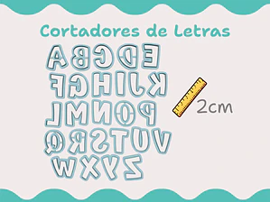 Cortadores Letras - vários tamanhos