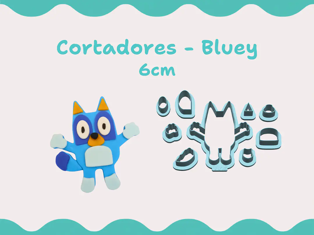 Cortadores Bluey e Bingo - 6cm 1
