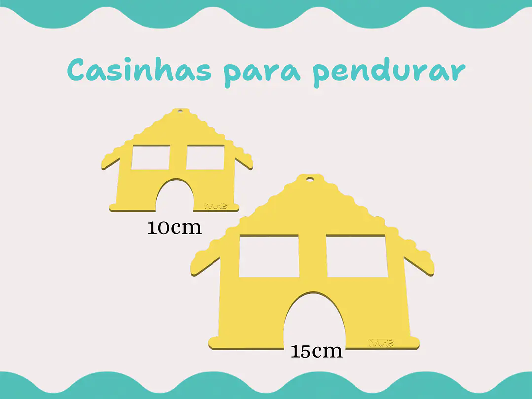 Casa 2D p/ pendurar 1
