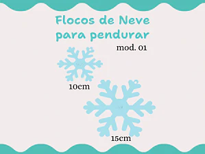 Floco de Neve 01 p/ pendurar