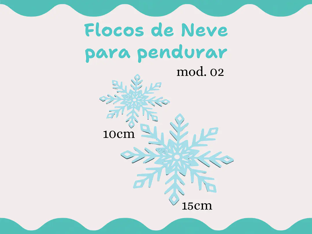 Floco de Neve 02 p/ pendurar 1