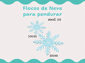 Floco de Neve 02 p/ pendurar
