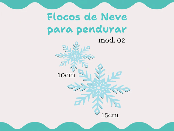 Floco de Neve 02 p/ pendurar 1