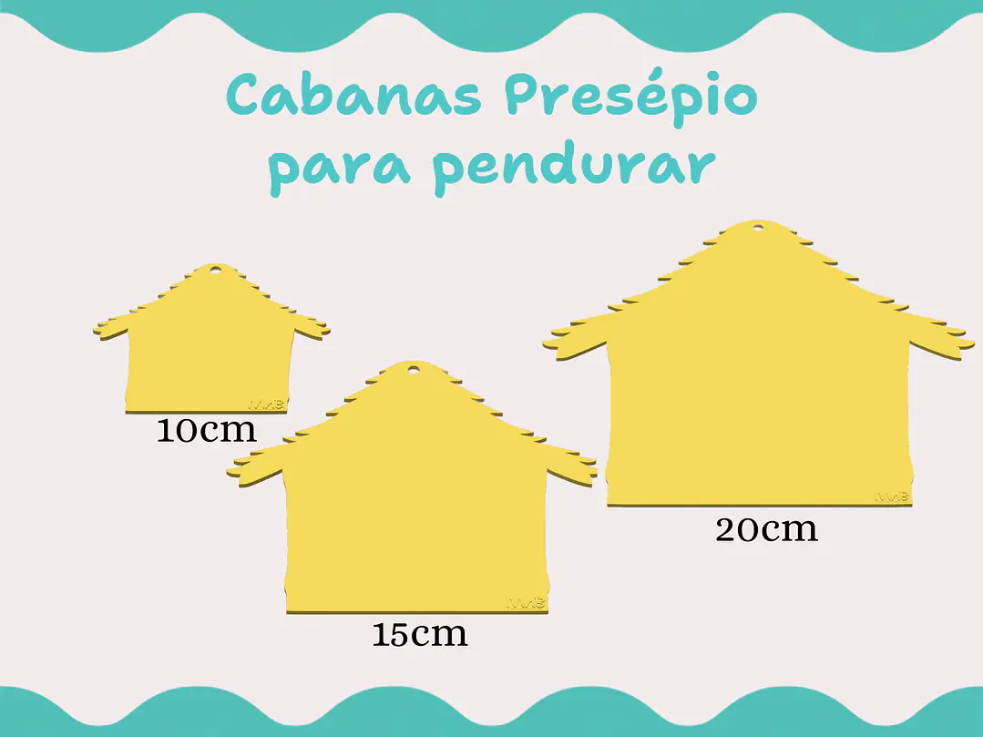 Cabana Presépio p/ pendurar 1
