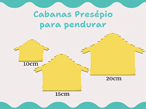 Cabana Presépio p/ pendurar