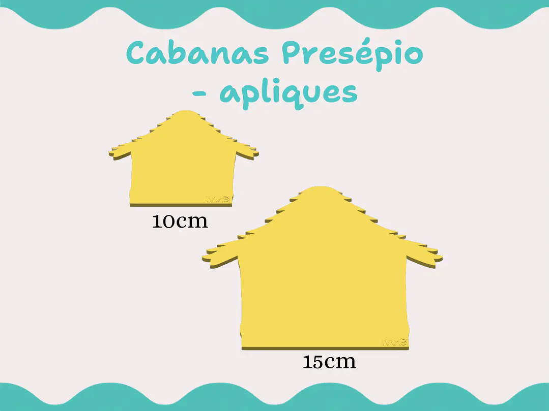 Cabana Presépio aplique  1