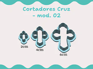 Cortador Cruz 02 - vários tamanhos