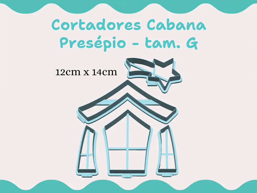 Cortadores Cabana Presépio - vários tamanhos 3