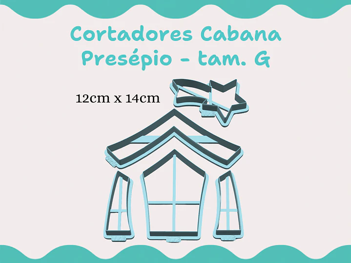 Cortadores Cabana Presépio - vários tamanhos 3