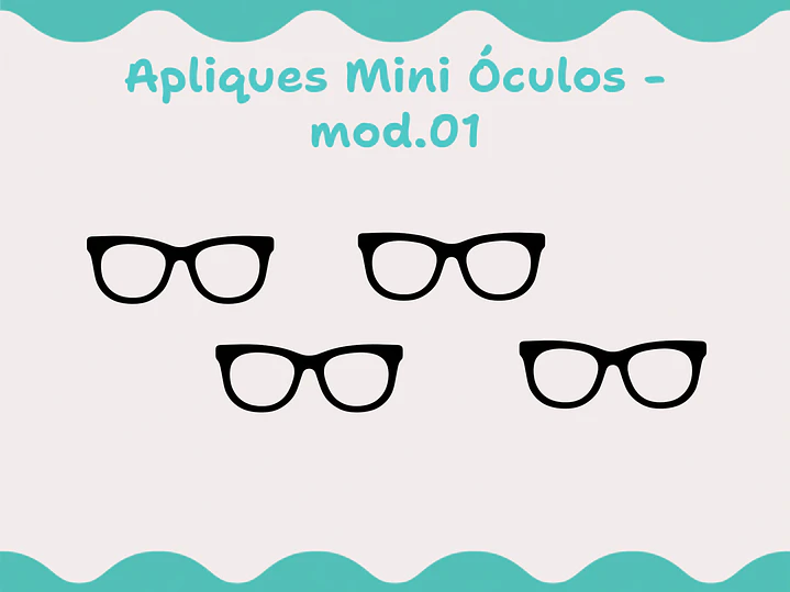 Apliques Mini óculos - mod. 01 1