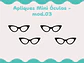 Apliques Mini óculos - mod. 03 cat-eye - thumbnail 1