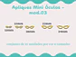 Apliques Mini óculos - mod. 03 cat-eye - thumbnail 2