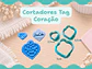 Cortadores Coração Babado Tag - Thumbnail 1