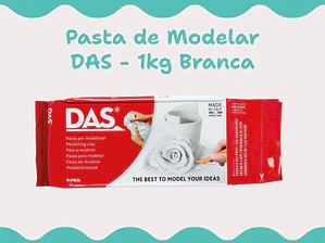Pasta de Modelar DAS Branca 1kg