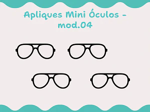 Apliques Mini óculos - mod. 04 aviador