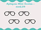 Apliques Mini óculos - mod. 04 aviador - Thumbnail 1