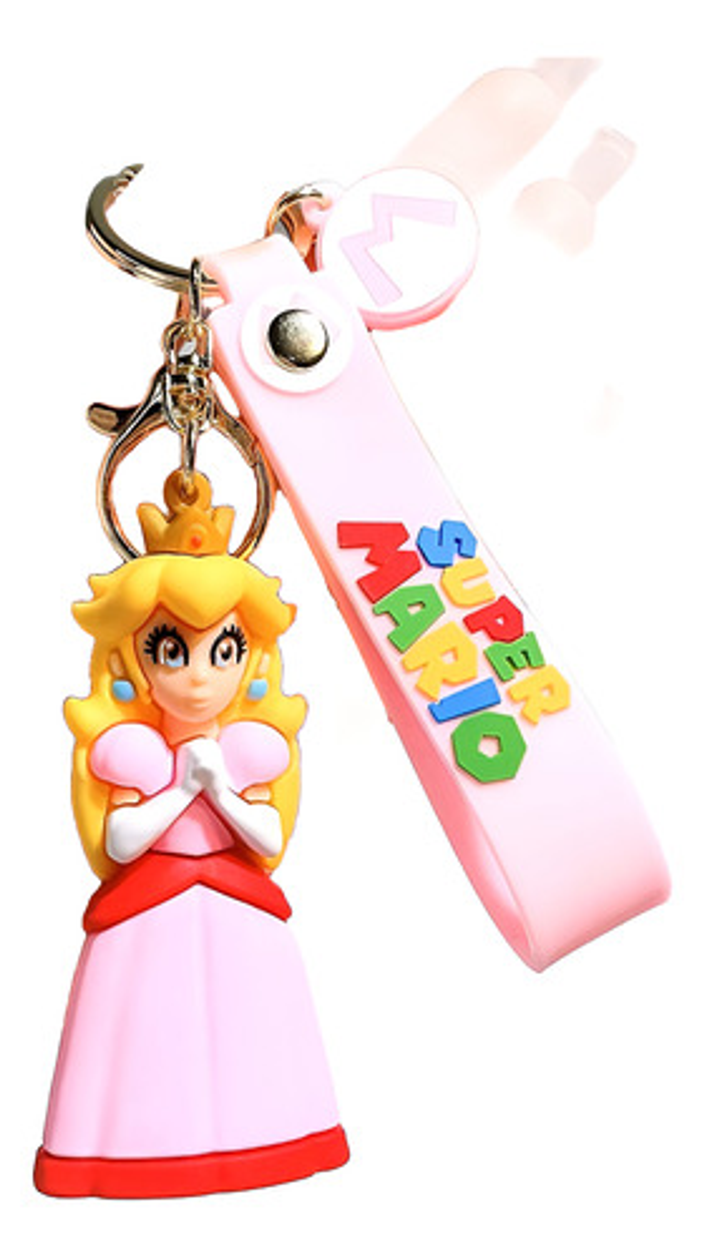 4 Llaveros Super Mario Bros, Goma Suave De Pvc 3